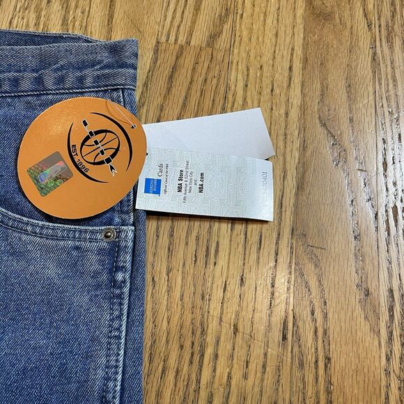 Unk Embroidered Basketball Patch Jeans NBA Team Logos Size 40 x 33 NWT Vtg Y2K - Picture 6 of 16